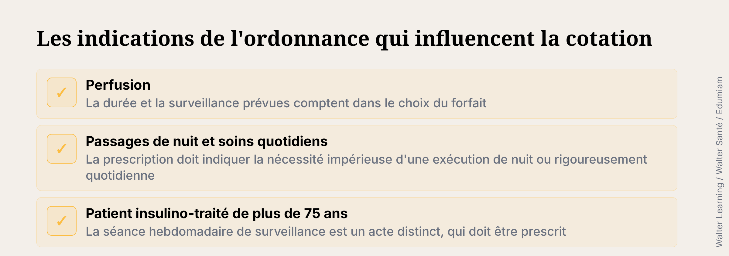 Ordonnance infirmier : les indications qui influencent la cotation des soins